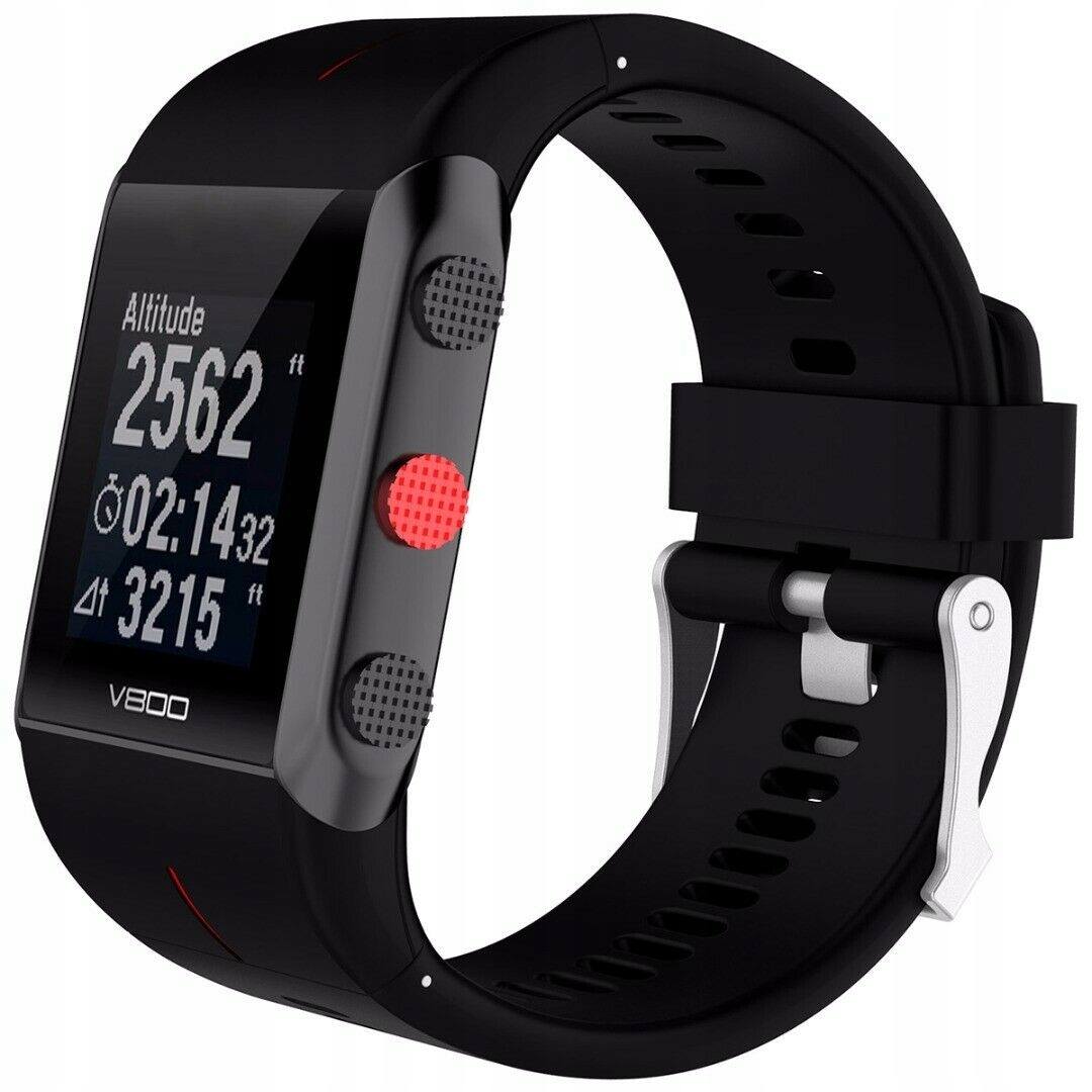 Pasek Silikonowy Do Polar V800 Narzędzia Czarny