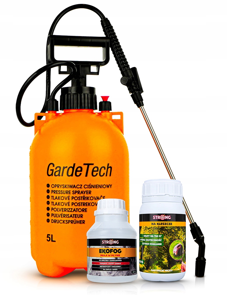 Wydajny Środek Na Kleszcze Oprysk Na Kleszcze Z Utrwalaczem +opryskiwacz 5L