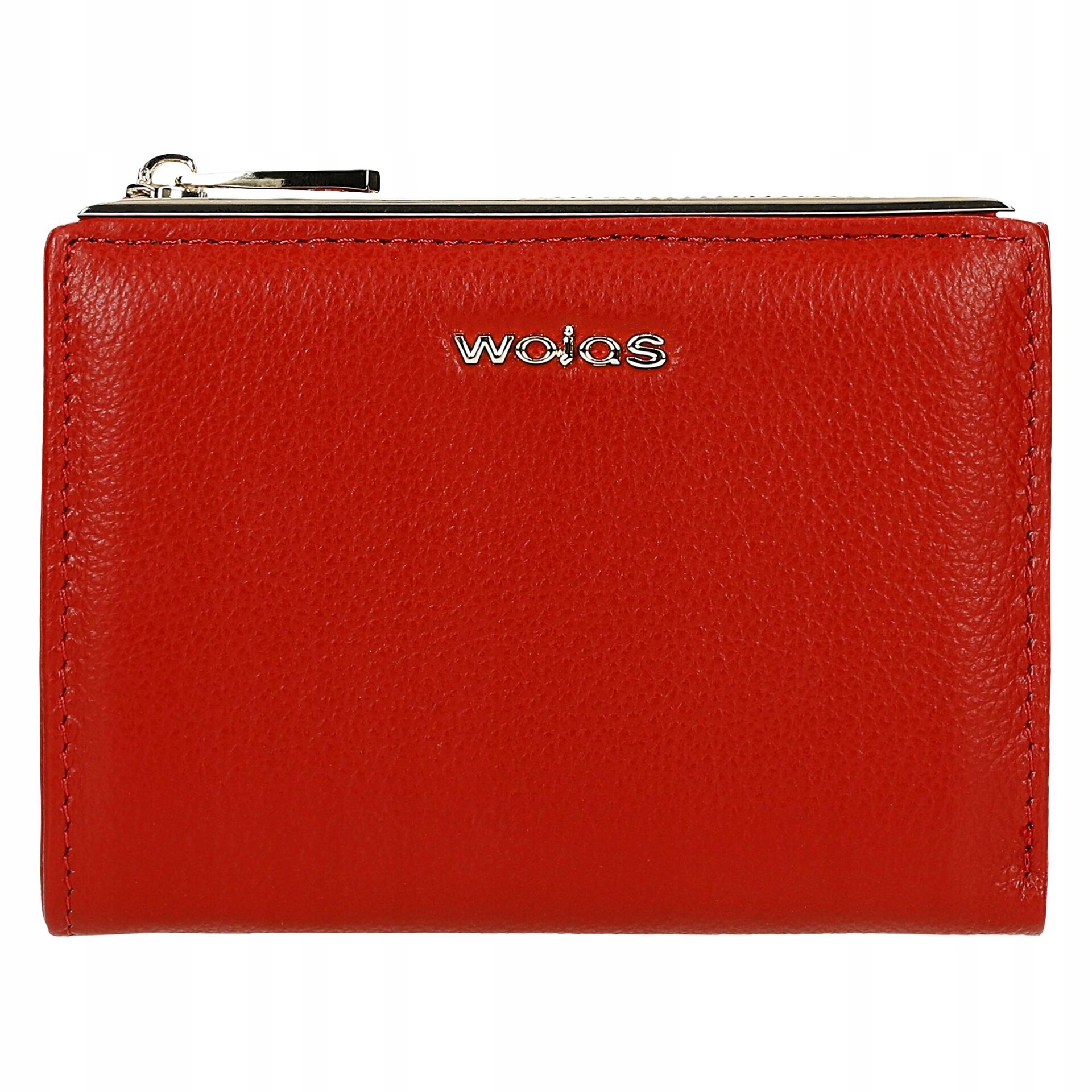 Malá úzká červená peněženka z lícové kůže