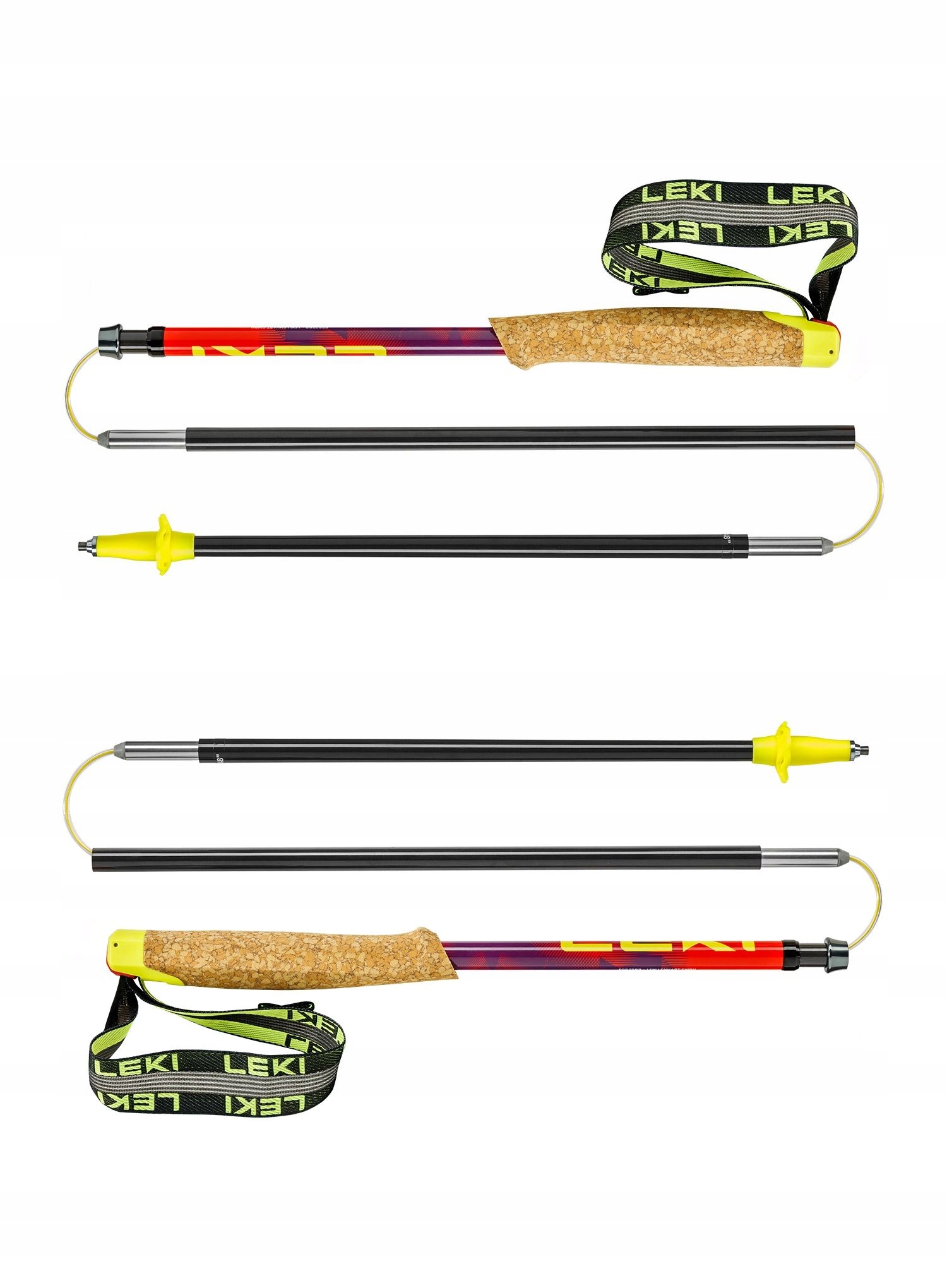 Karbonové hůlky Leki Neotrail Pro Fx.one Superlite red/violet 120 cm