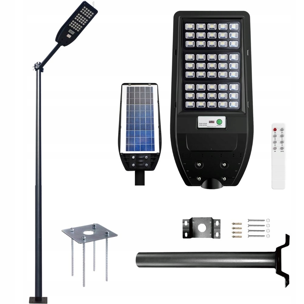 

Słup oświetleniowy 100W solarna czujnik ruchu 3m