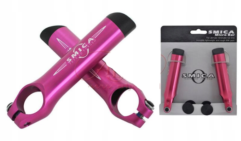 2 x ROGI KIEROWNICY SMICA ALU MICRO BAR MAGENTA