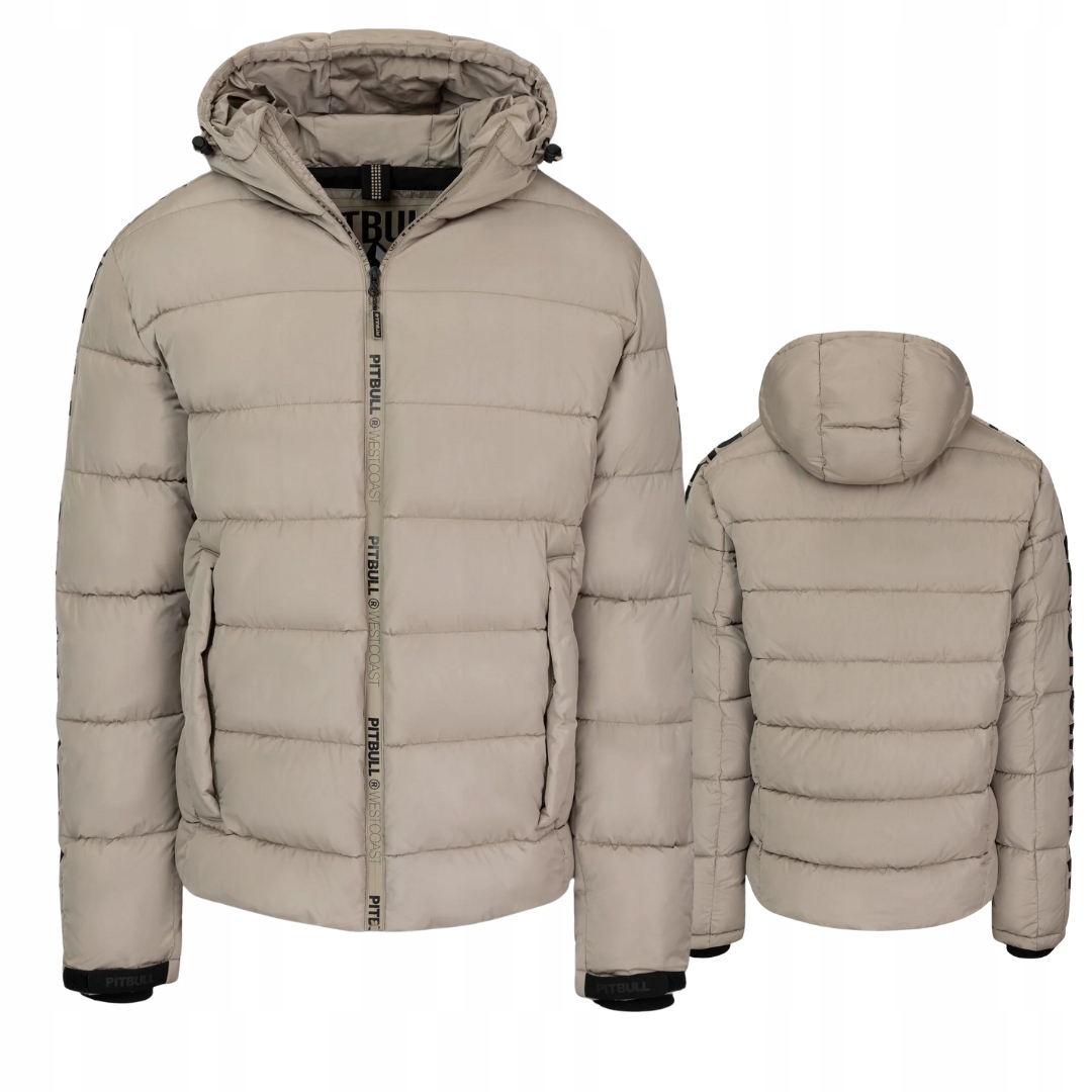 Pitbull West Coast Pánská Zimní Péřová Bunda Airway IV Písková