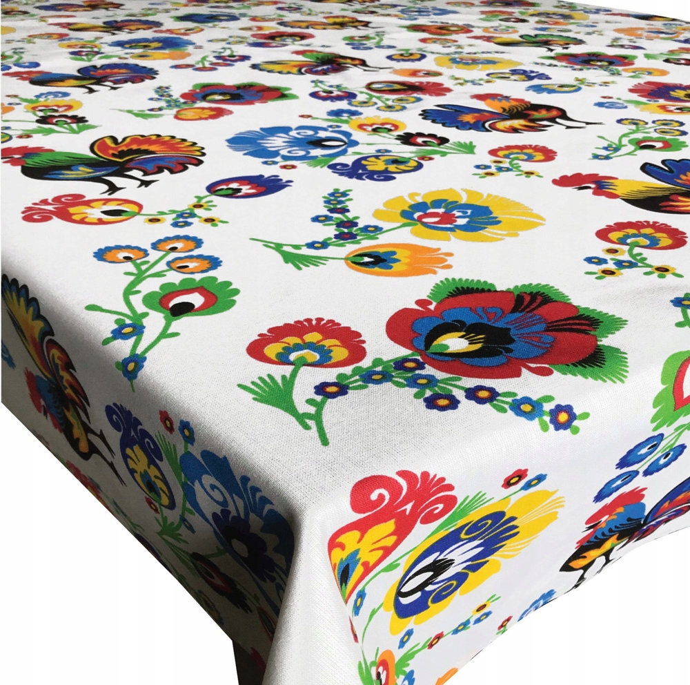 

obrus "łowicki" 180x140 cm Kogut Biały