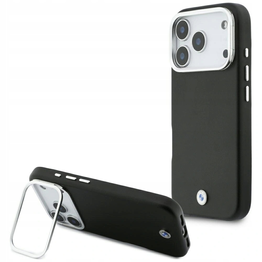 Etui Bmw M Sign Metal Logo MagSafe na iPhone 17 Pro czarne
