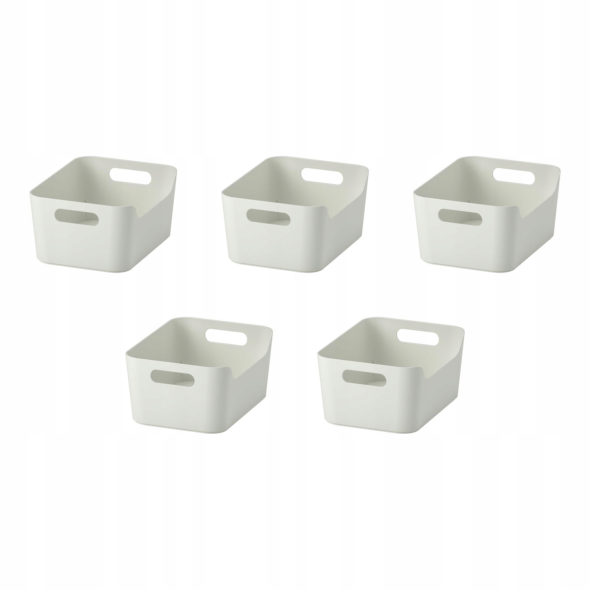 5 ks Kontejner Uppdatera bílý 24x17 cm organizér do domácnosti