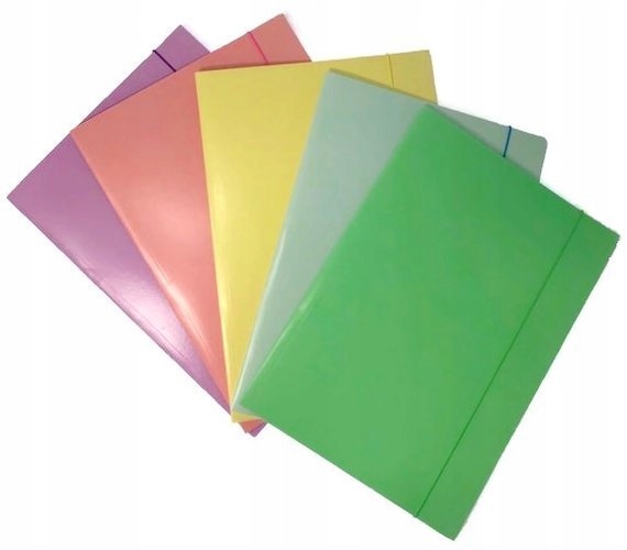 TECZKA A4 PASTELOWA Z GUMKĄ 300GSM OFFICE PRODUCTS