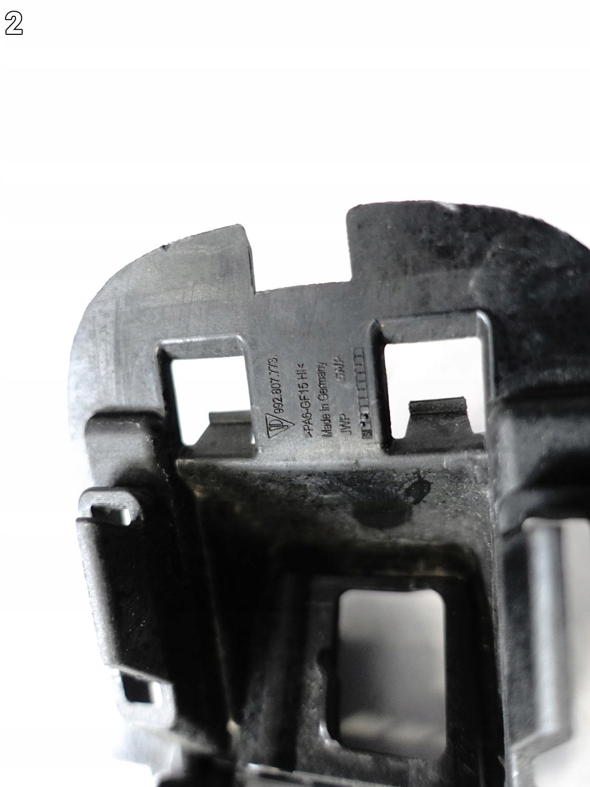 PORSCHE 911 992 19- bracket holder KAMERY bumper front REAL-TOPVIEW
