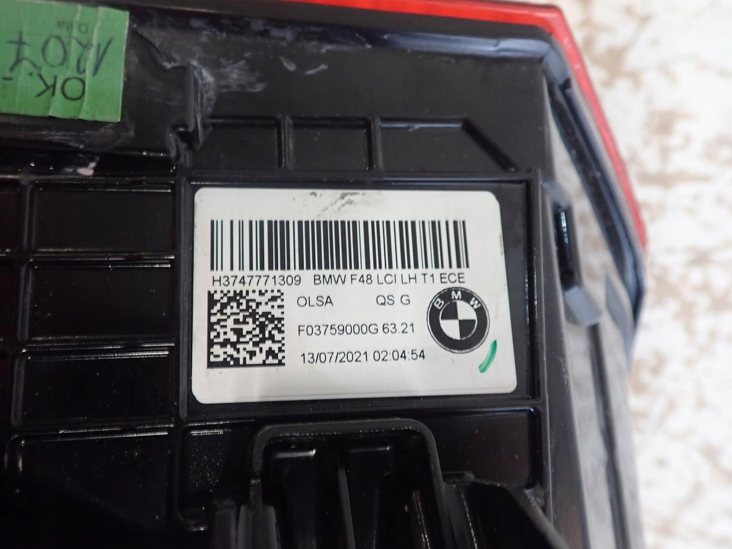 light rear part rear left BMW X1 F48 LIFT 2019