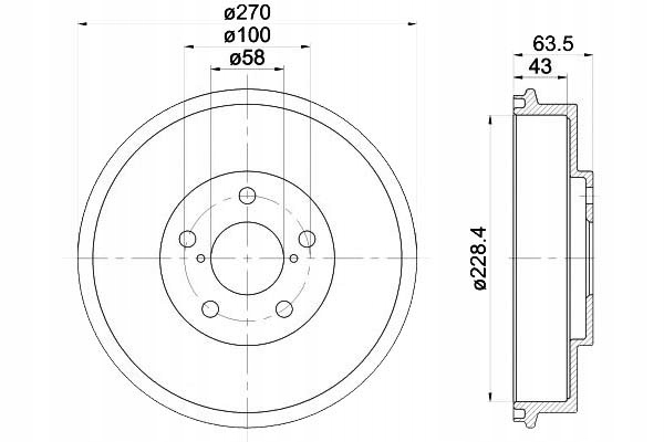 BĘBNY HAMULCOWE TYŁ SUBARU FORESTER IMPREZA LEGACY Producent części Textar