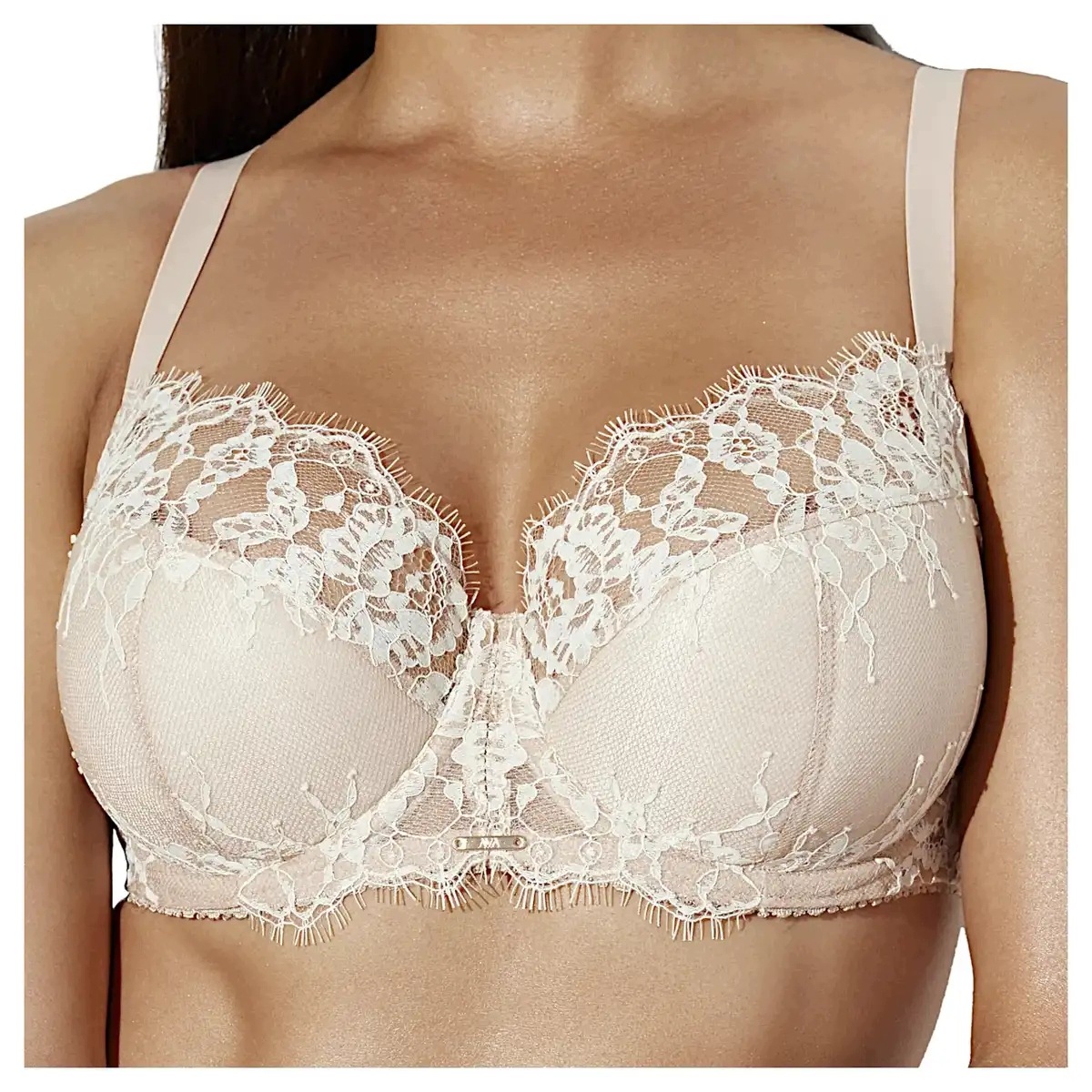 Ava Polovyztužená podprsenka s krajkou Flawless 2293 béžová 80C