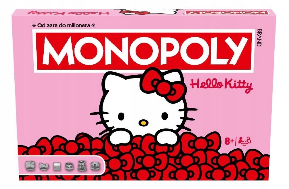 Komoditní desková hra Rodinná hra pro 9leté dítě Monopoly Hello Kitty Lux