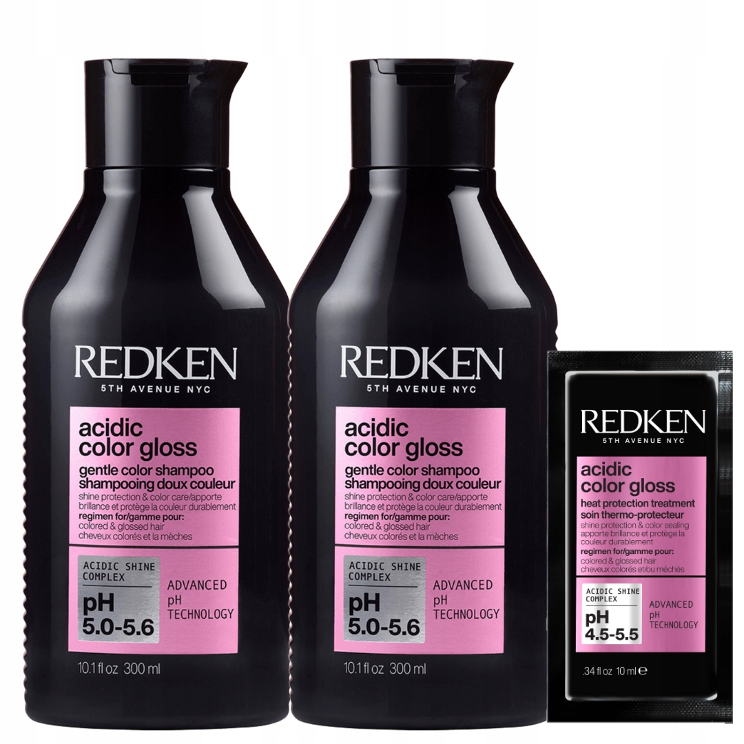 Redken Acidic Color Gloss šampon pro barvené vlasy x 2ks Dárek