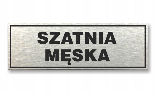 Tabliczka z taśmą OPA-16 - SZATNIA MĘSKA