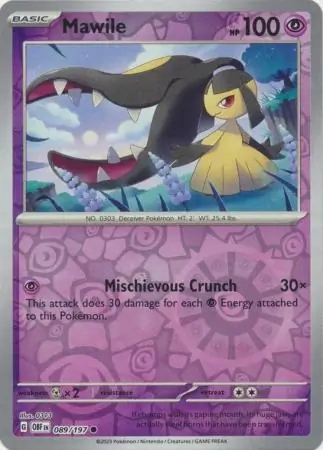 Mawile (obf 089/230) Reverse Holo Obsidian Flames