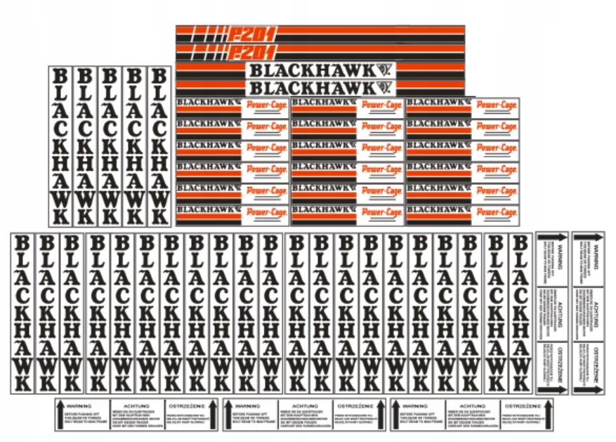Samolepky Blackhawk P.201