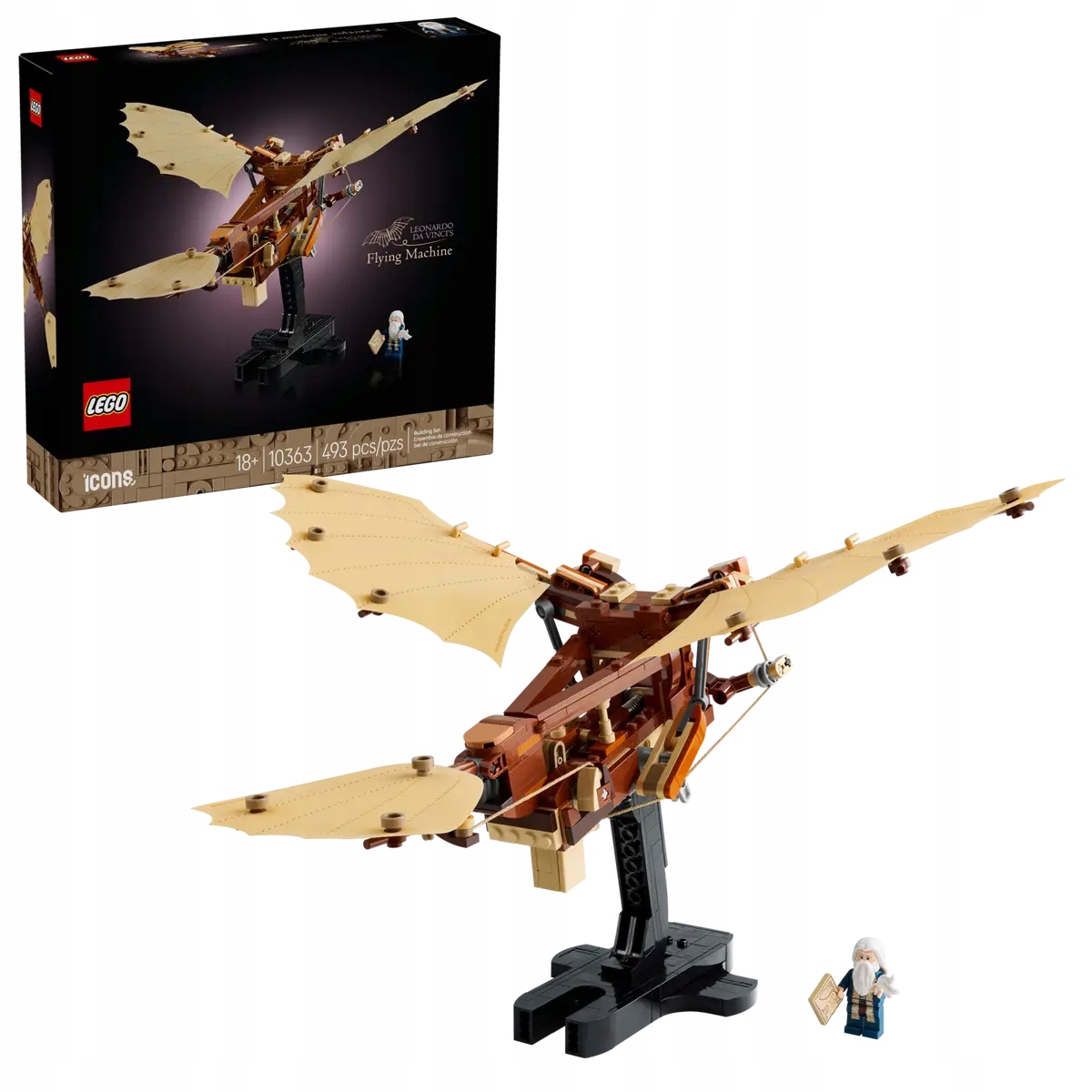 Lego Icons Létající stroj Leonarda da Vinci 10363