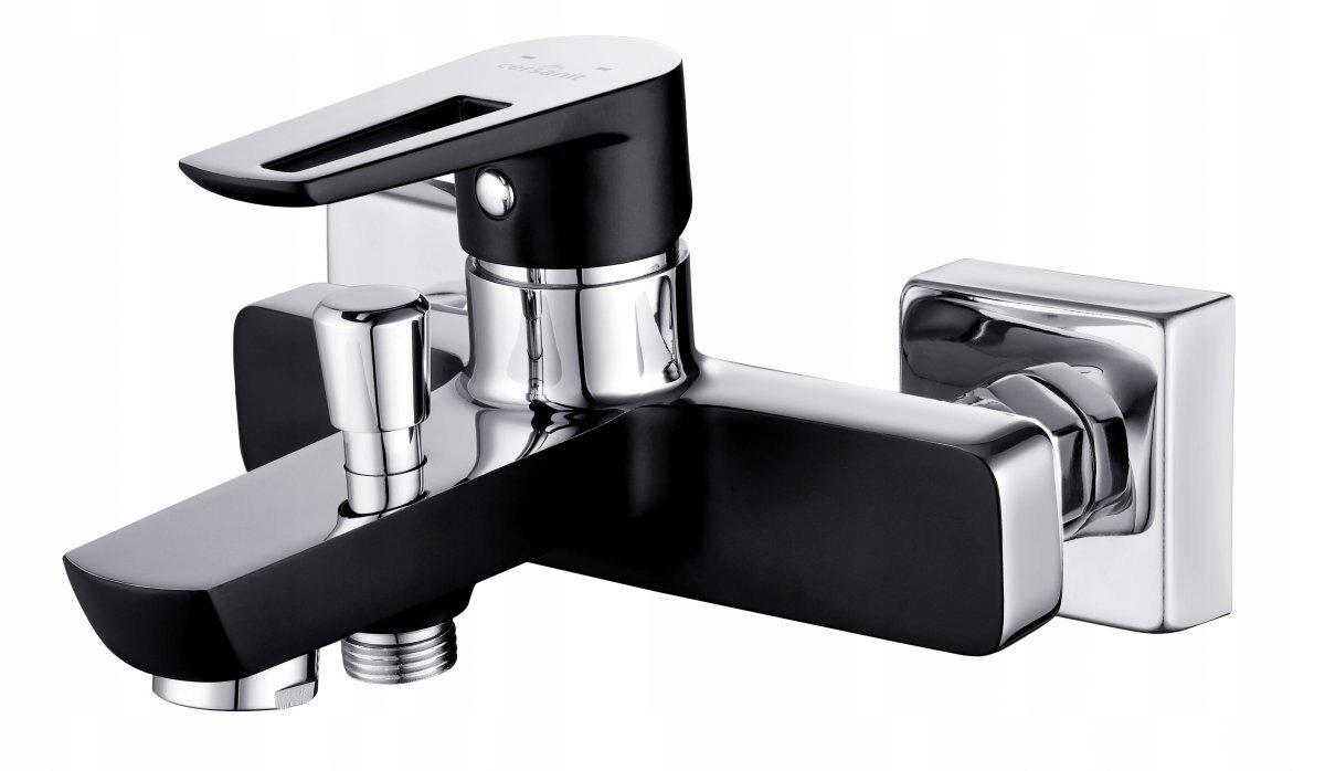 Milles Black – Elegantní a funkční chromová/černá vanová baterie