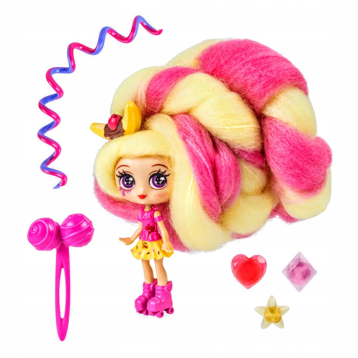 

Lalka laleczka Candylocks włosy40cm Żółto-Czerwone