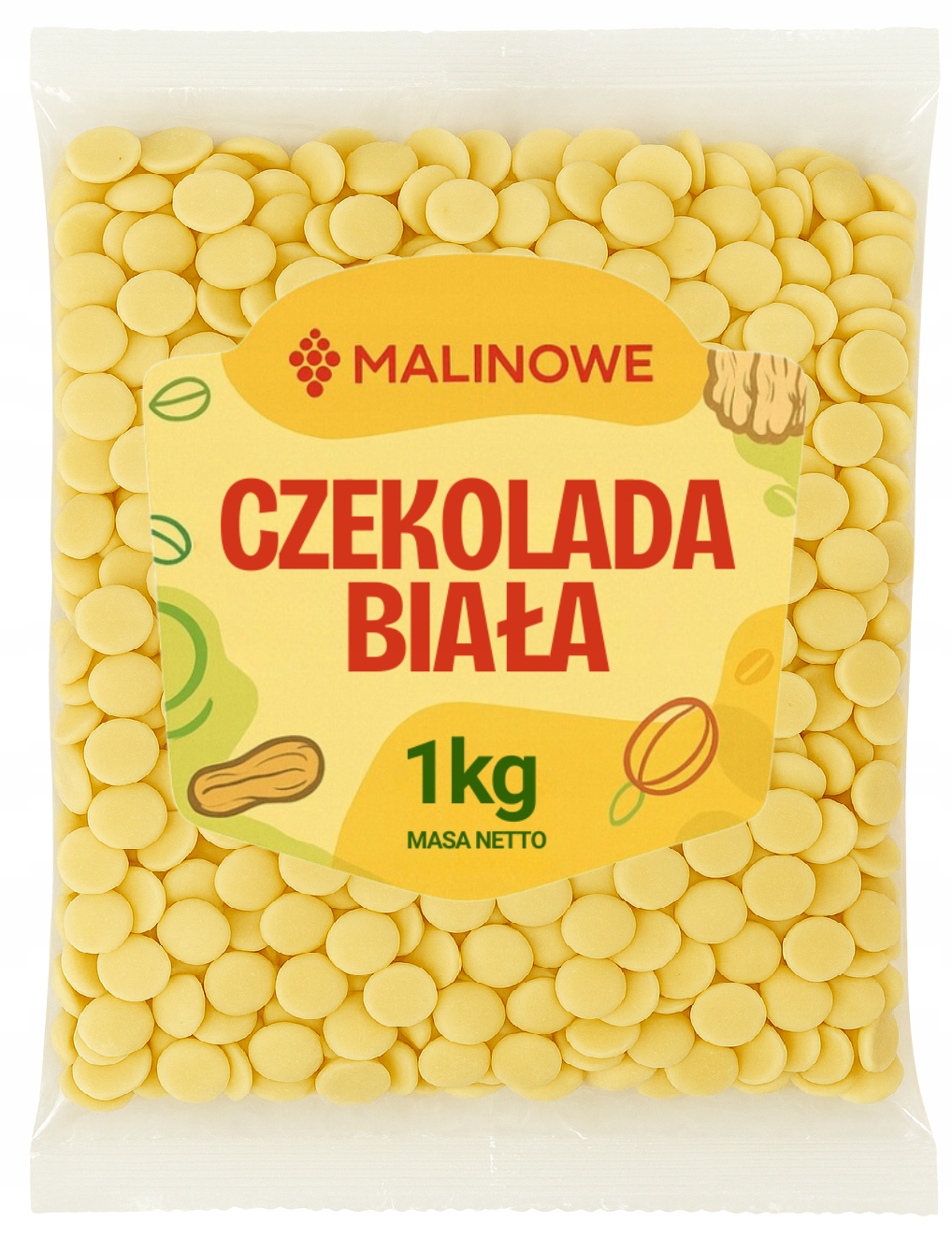 Levně Bílé Čokoláda Polštářky 1kg Hořká Čokoláda Premium Kvalita