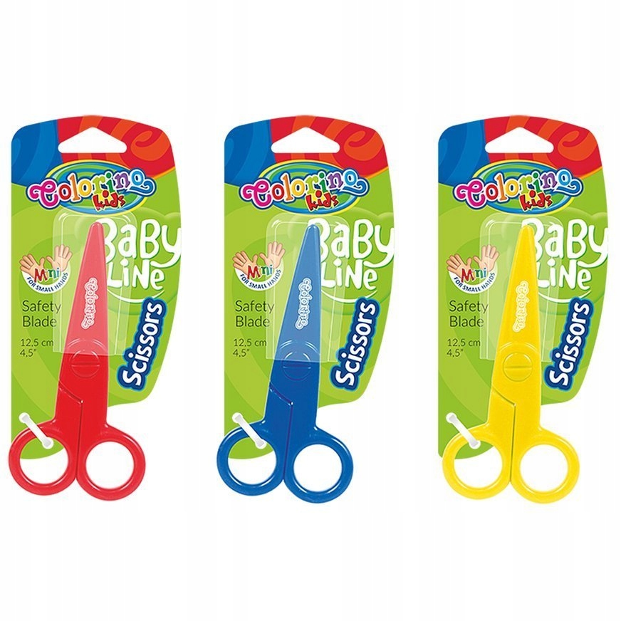Nożyczki bezpieczne dla maluchów plastikowe Marka Colorino