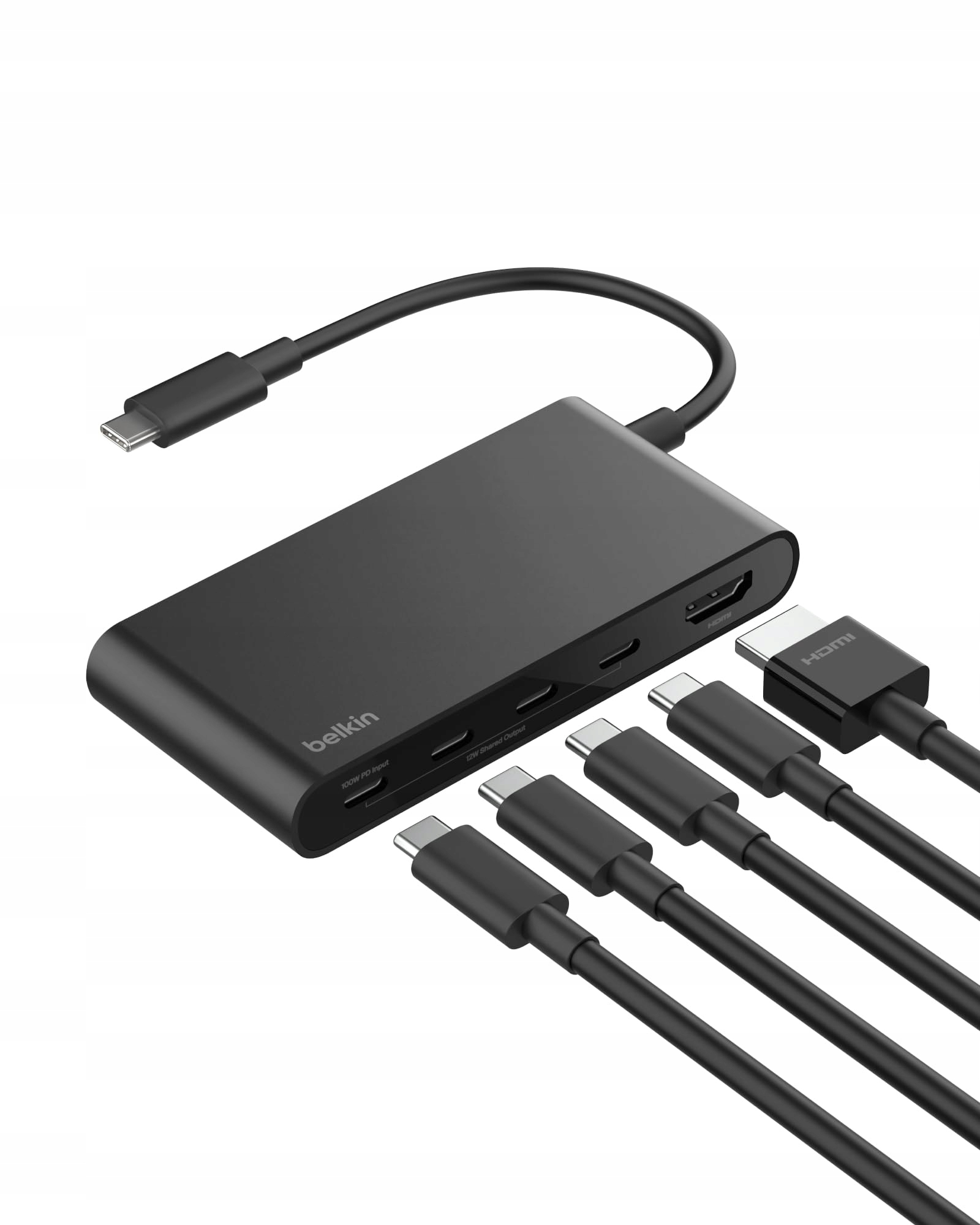 Stanice, Usb-c hub 5 v 1 pro notebook, Belkin Connect 10 Gb/s, Usb-c Hdmi 4K