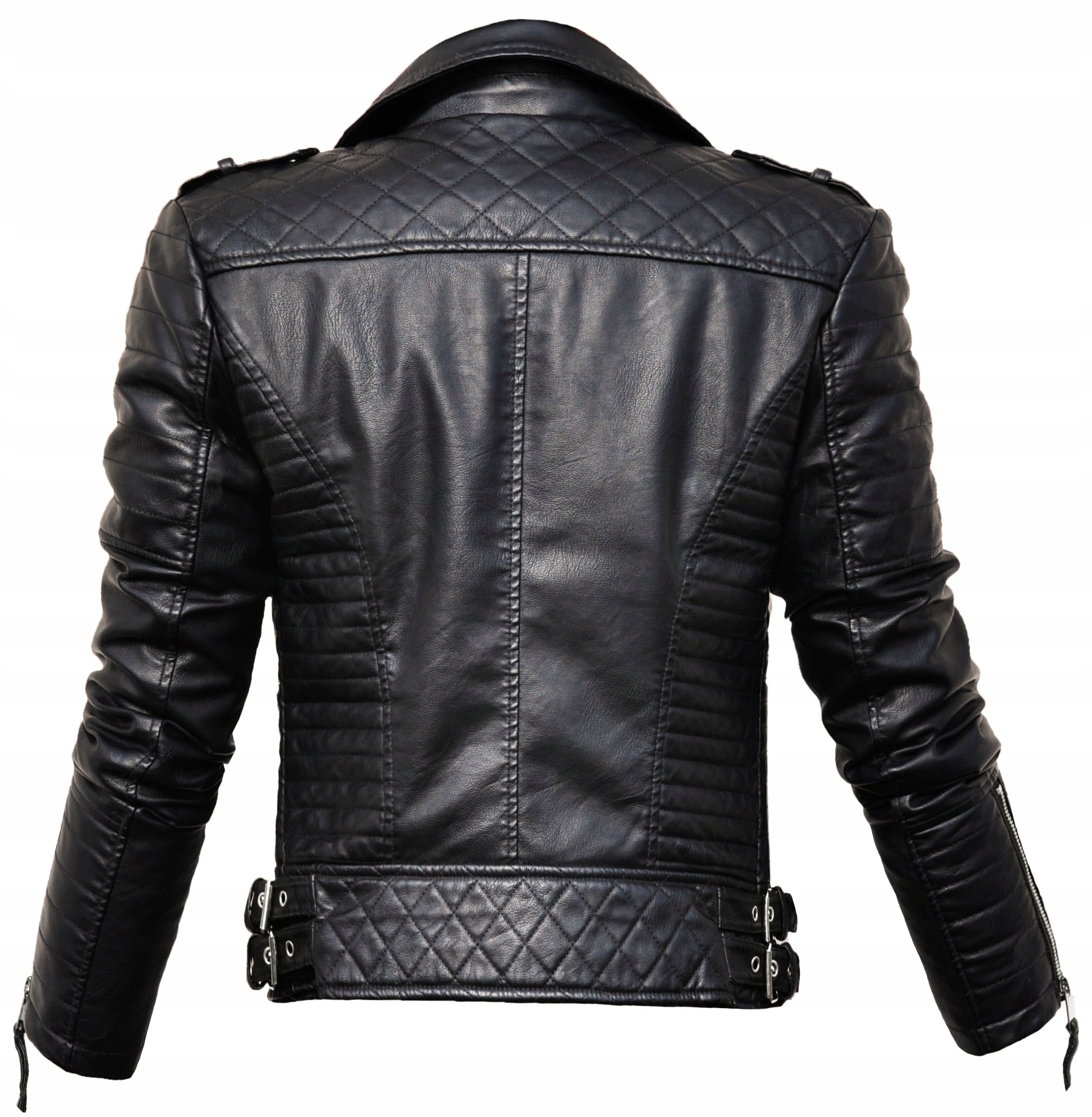 # HM41 __ RAMONESKA _ SKÓRA _ wiosenna klasyczna obłędna KURTKA damska __ M Rodzaj ramoneska