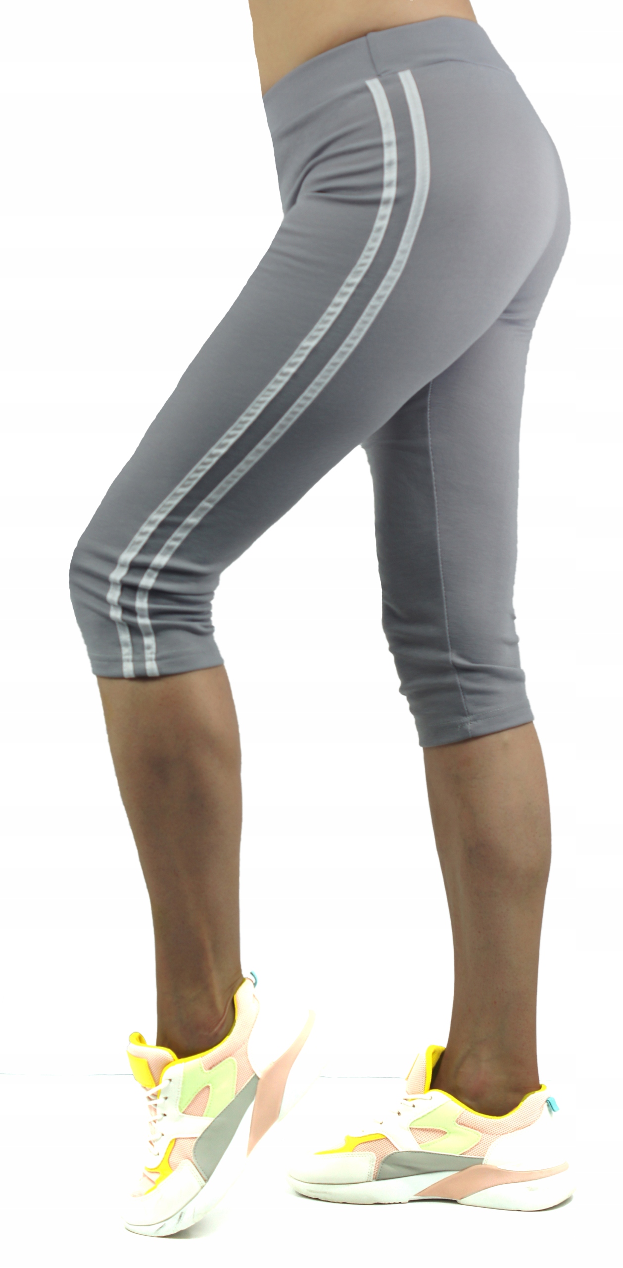 

Legginsy Rybaczki Z Lampasem 3/4 Sz r.4XL/5XL
