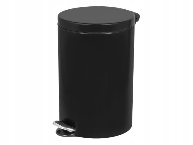 Kosz na śmieci pedałowy 20 L metalowy czarny Alda Freedom Fresh