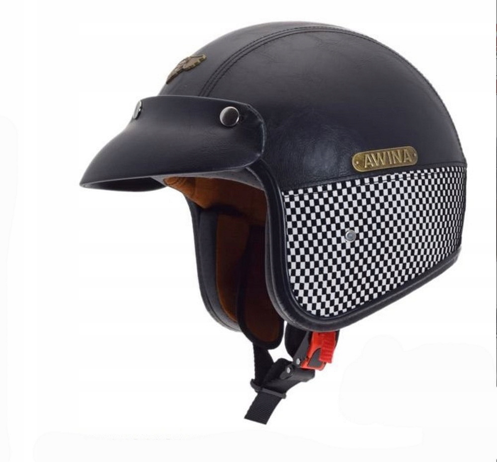 KASK OTWARTY SKÓRZANY ORZESZEK AWINA + DASZEK r.L