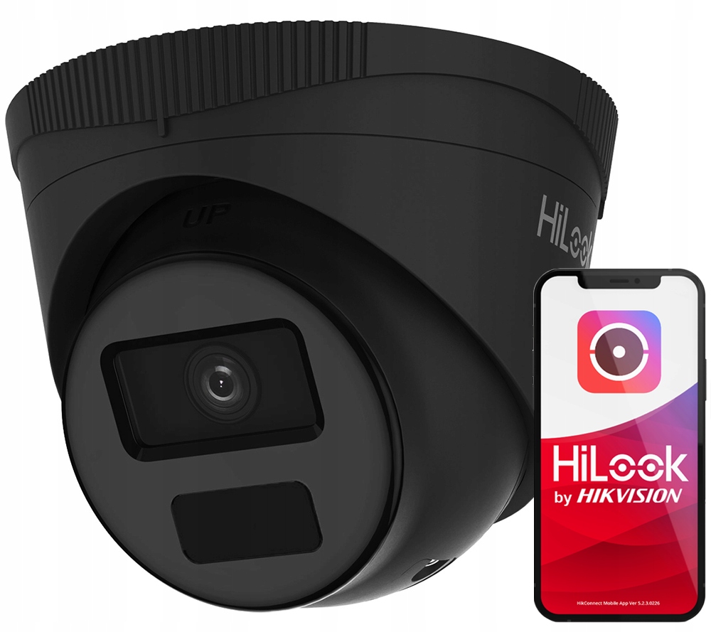 Vnútorná Ip kamera HiLook IPC-T241H-C Black HiLook