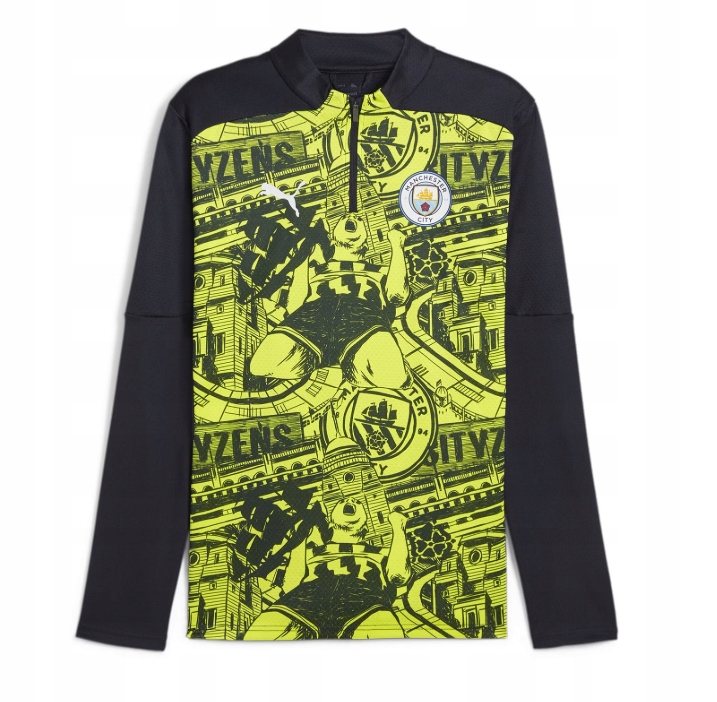 Puma Manchester City Koszulka treningowa Przedmeczowa Suwak 1/4 rozmiar XL
