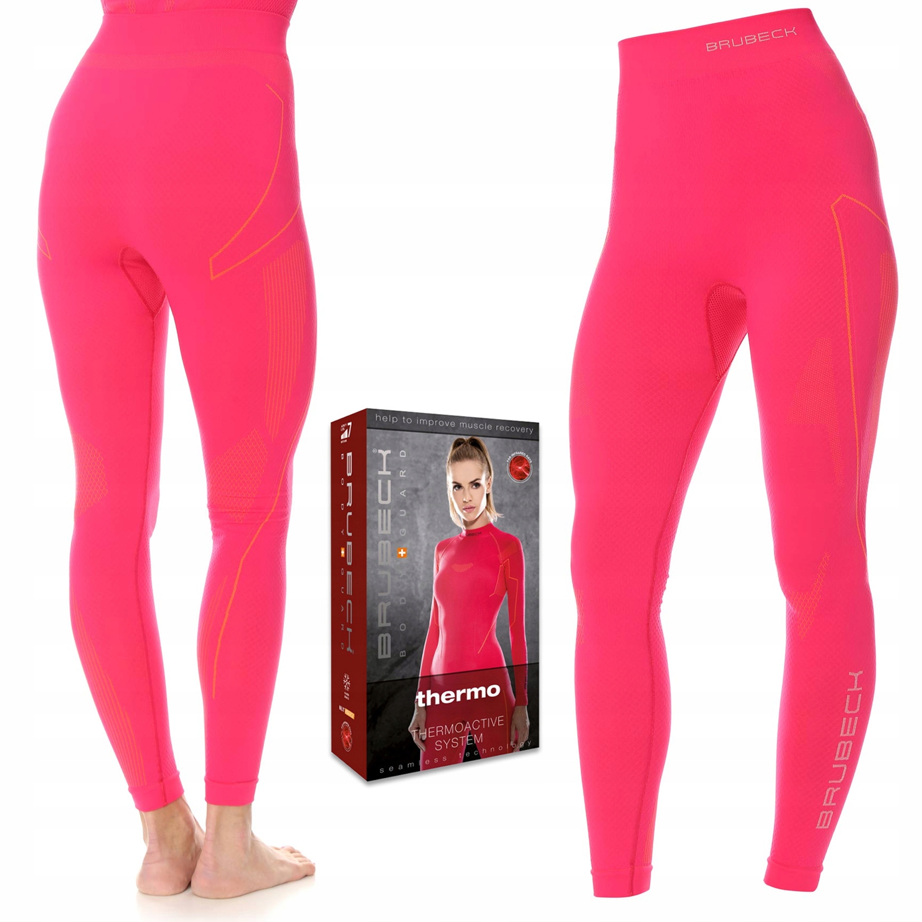 Termoaktivní lyžařské legíny Brubeck Thermo Termoprádlo Spodky S