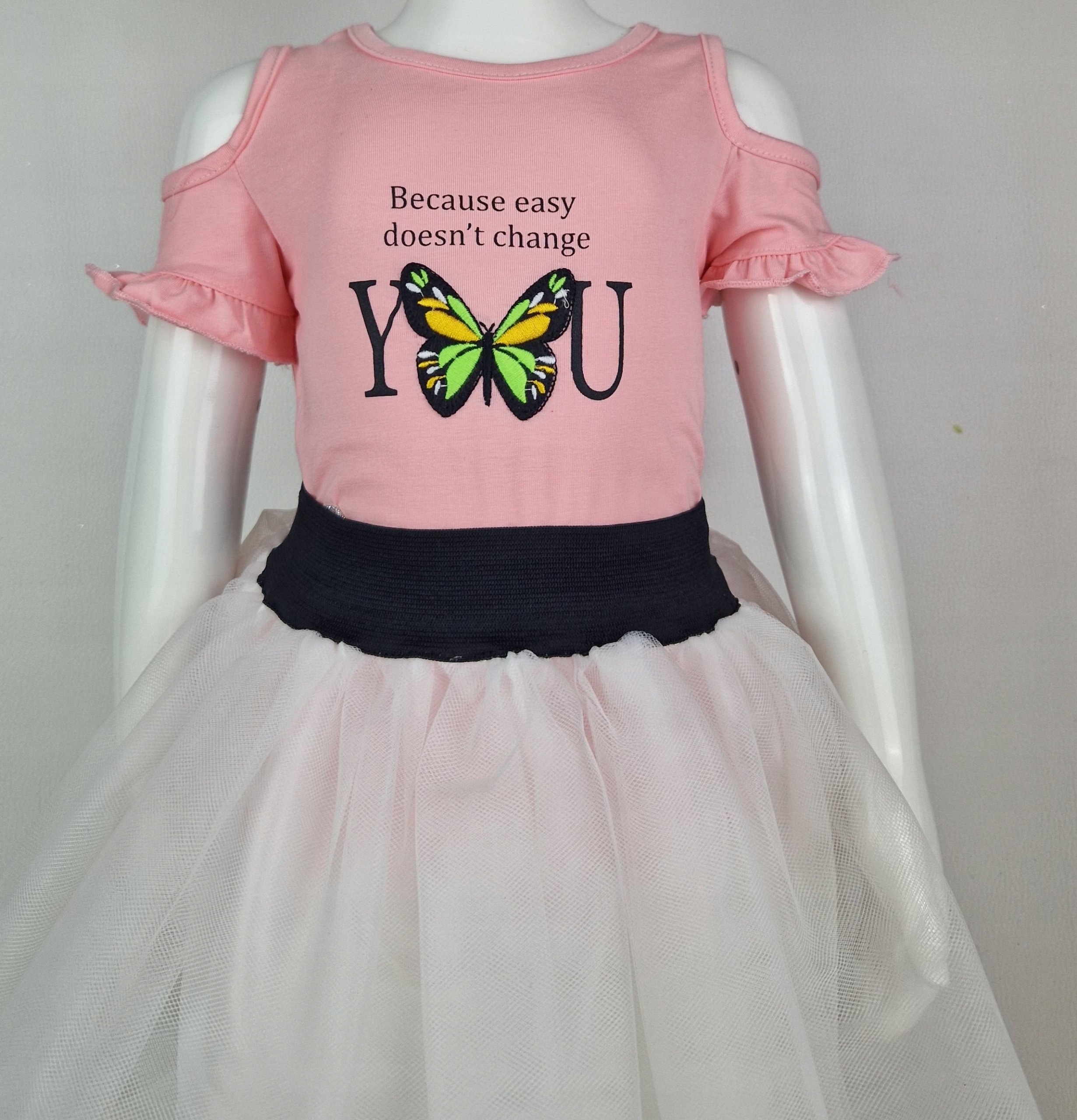 Komplet bluzeczka ze spódnicą tiulową R.86 Wiek dziecka 12 m +