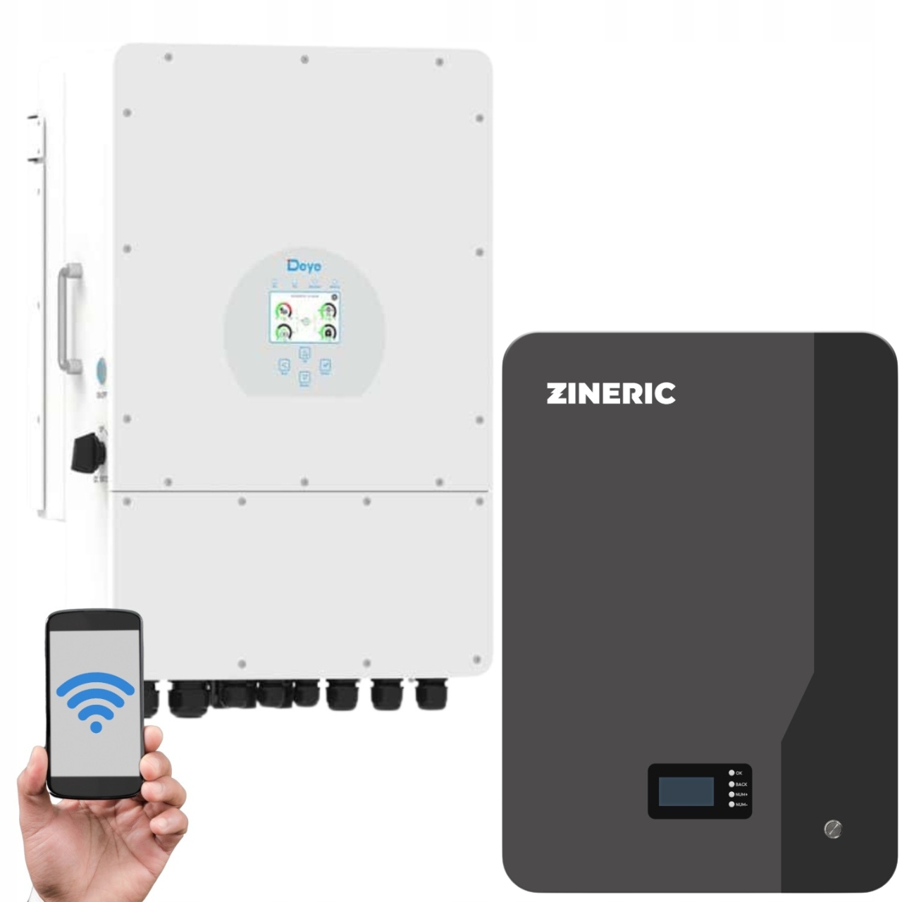 Hybridní Invertorový Měnič Deye 10 kW LV Zásobník Energie Zineric V2 10 kWh