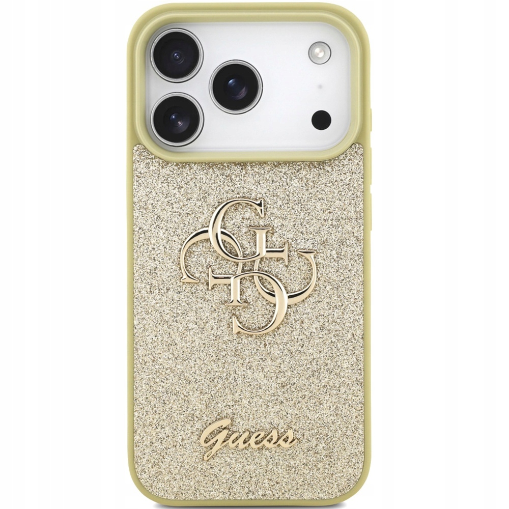 Třpytivý Pouzdro Guess pro iPhone 17 Pro, pevný obal , zadní kryt telefonu