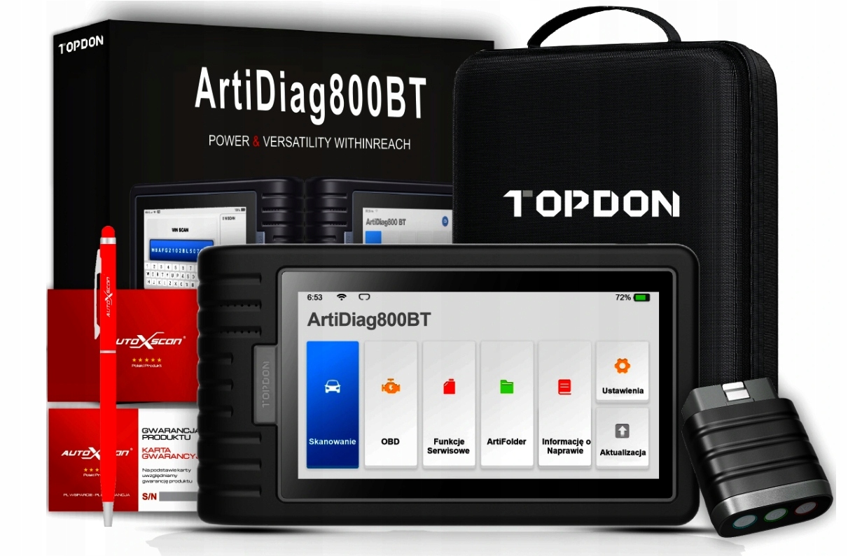 

Komputer Diagnostyczny Topdon ArtiDiag800BT