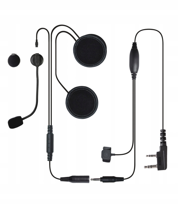 Mikrofon Słuchawki do kasku do Baofeng UV-5R UV-82 zestaw motocyklowy