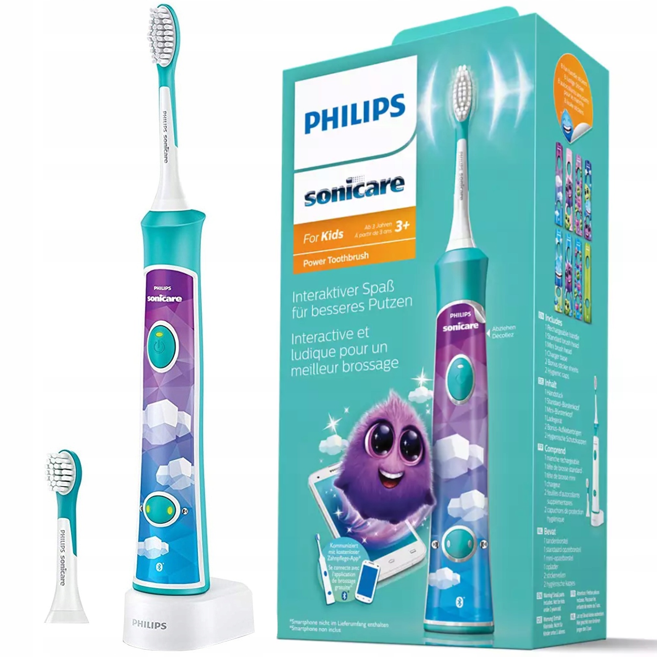 Szczoteczka Soniczna dla Dzieci Philips Sonicare HX6322/04 Kids, niebieska