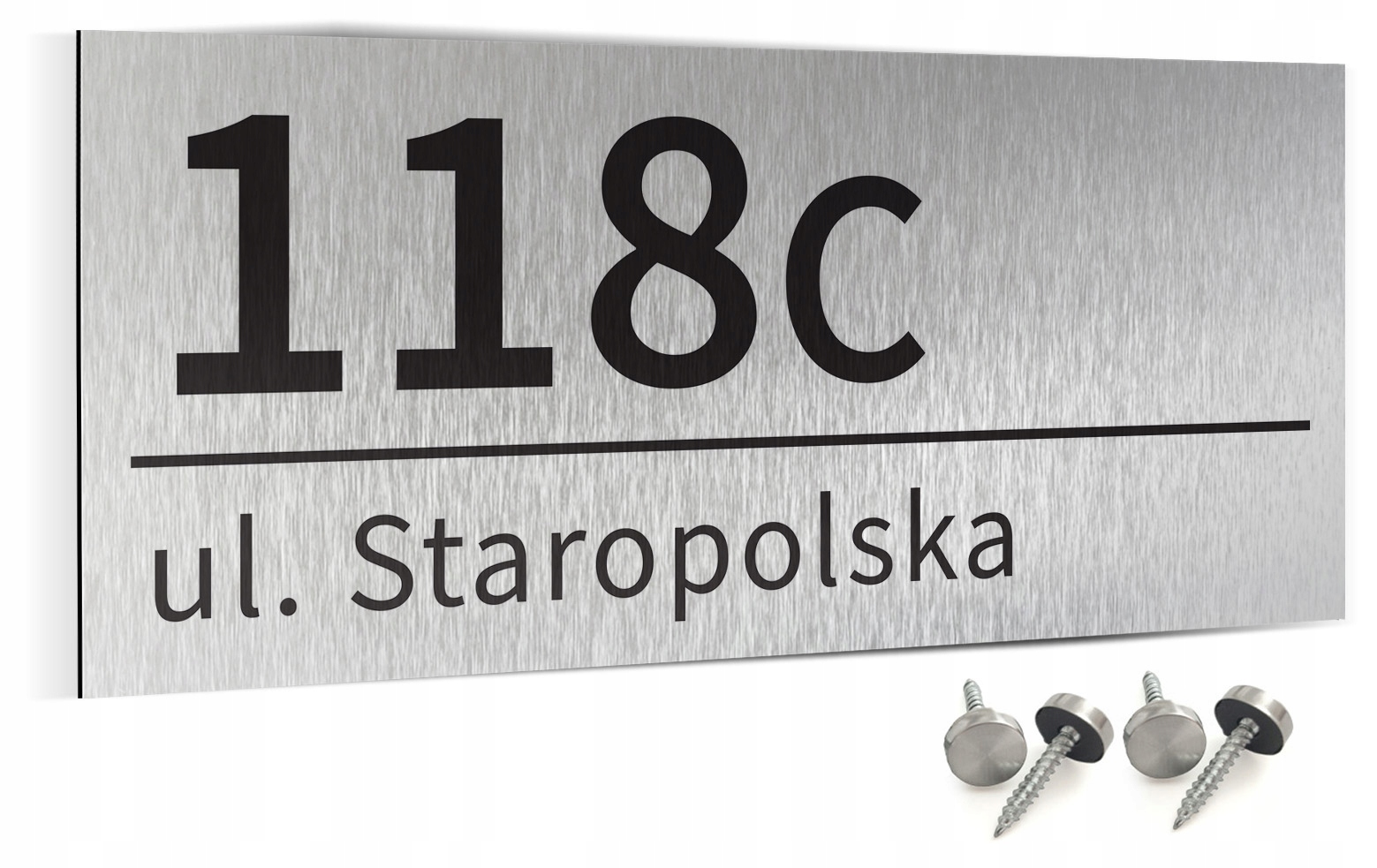 Numer domu tabliczka adresowa 45x20 cm ALUMINIUM