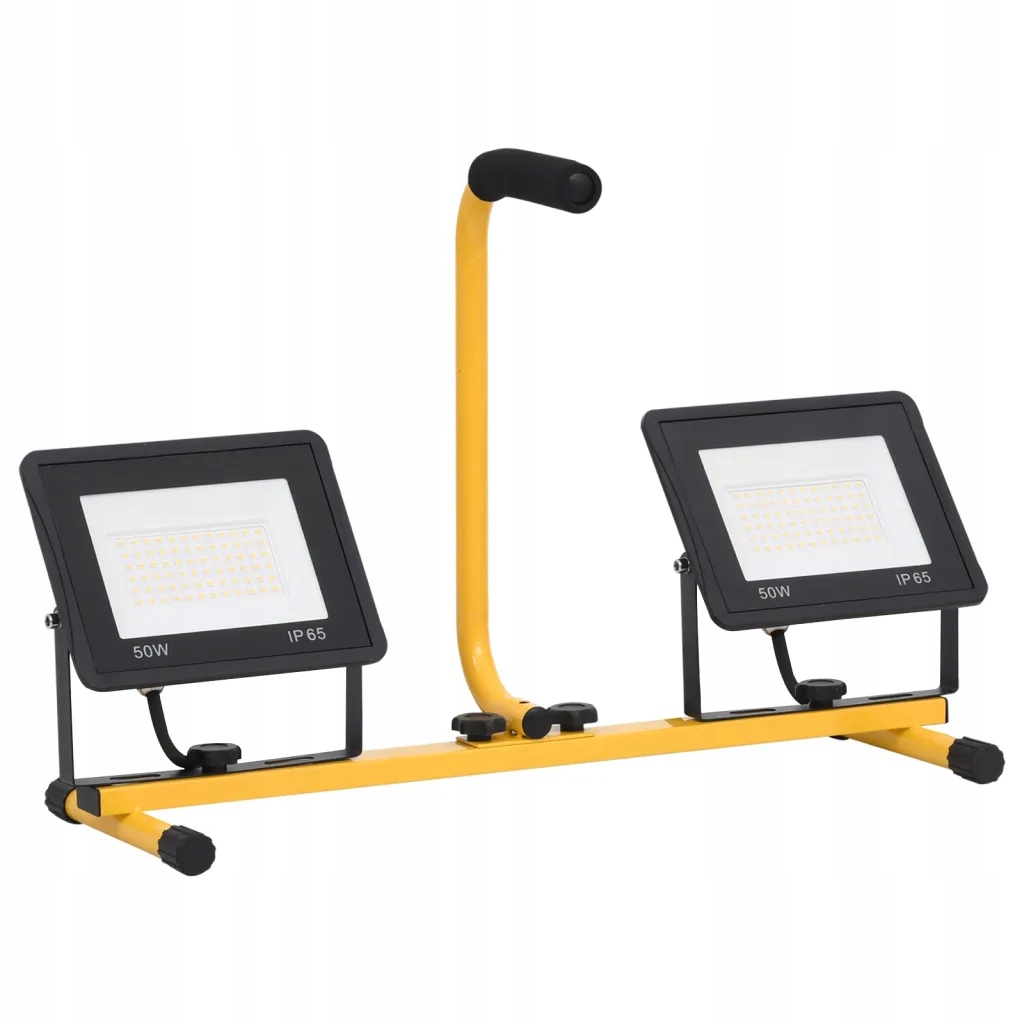 Reflektor LED 7000 lm, 3000 K, czarno-żółty Marka inna