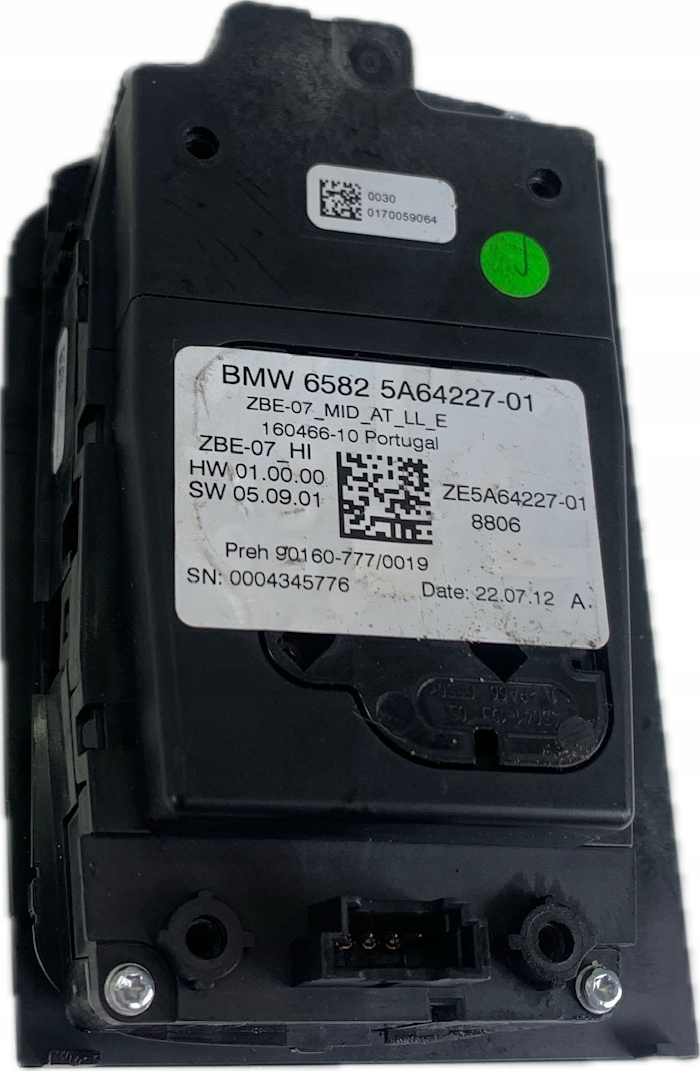 BMW X7 IDRIVE control panel KONTROLER 5A64227 22.07.12