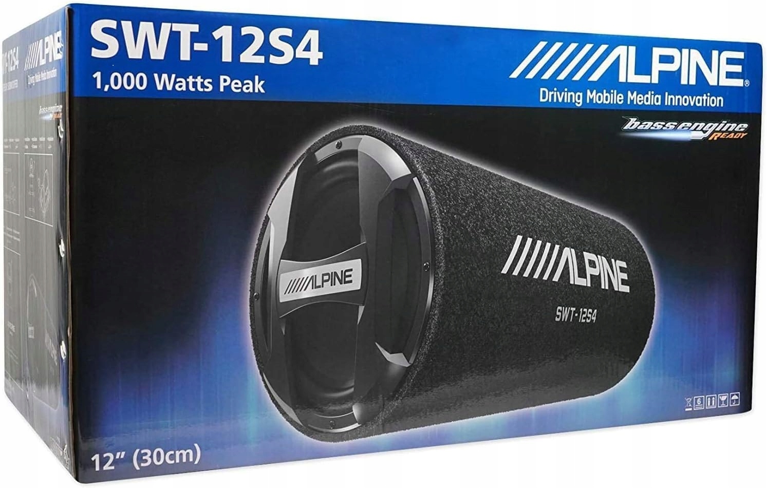 TUBA BASOWA BASS REFLEX ALPINE SWT-12S4 1000W + PASY MONTAŻOWE Kod producenta SWT-12S4
