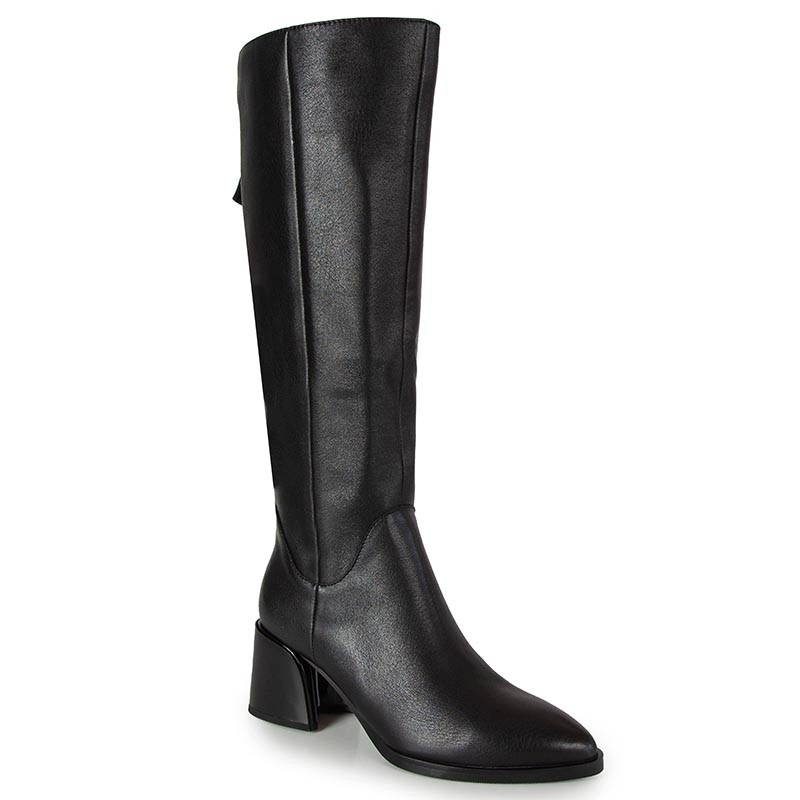 Barski JC62-1069 Černé Kožené Kozačky D&a 36