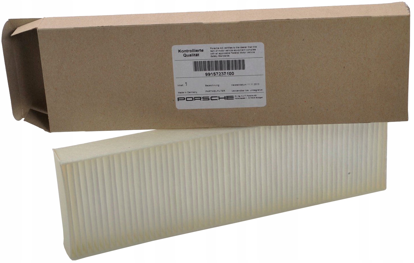 99157237100 - ПОПЕРЕДНІЙ ФІЛЬТР САЛОНУ PORSCHE 911 991 981 982