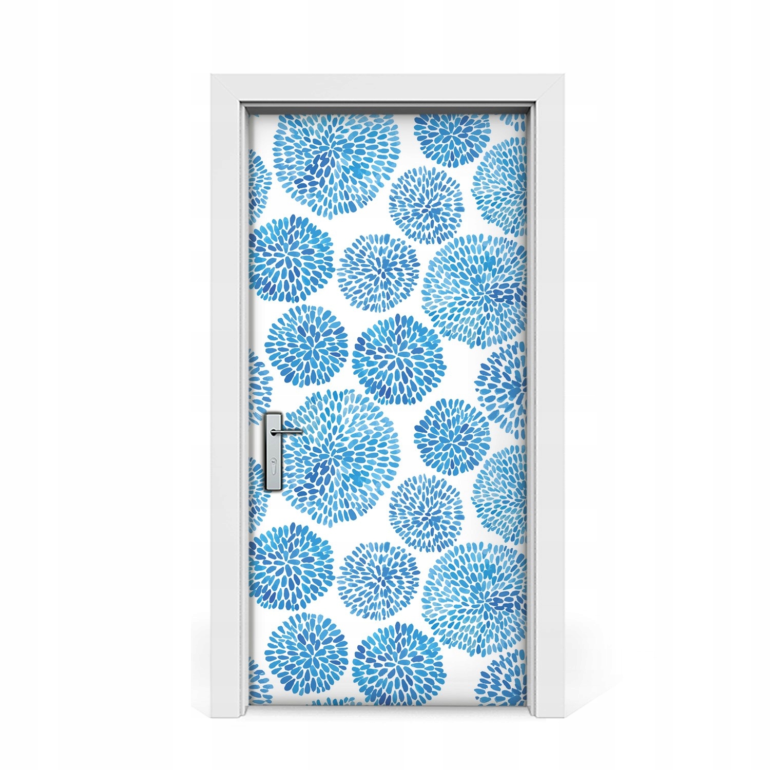 

Naklejka na drzwi Japoński wzór kwiatowy 95x205