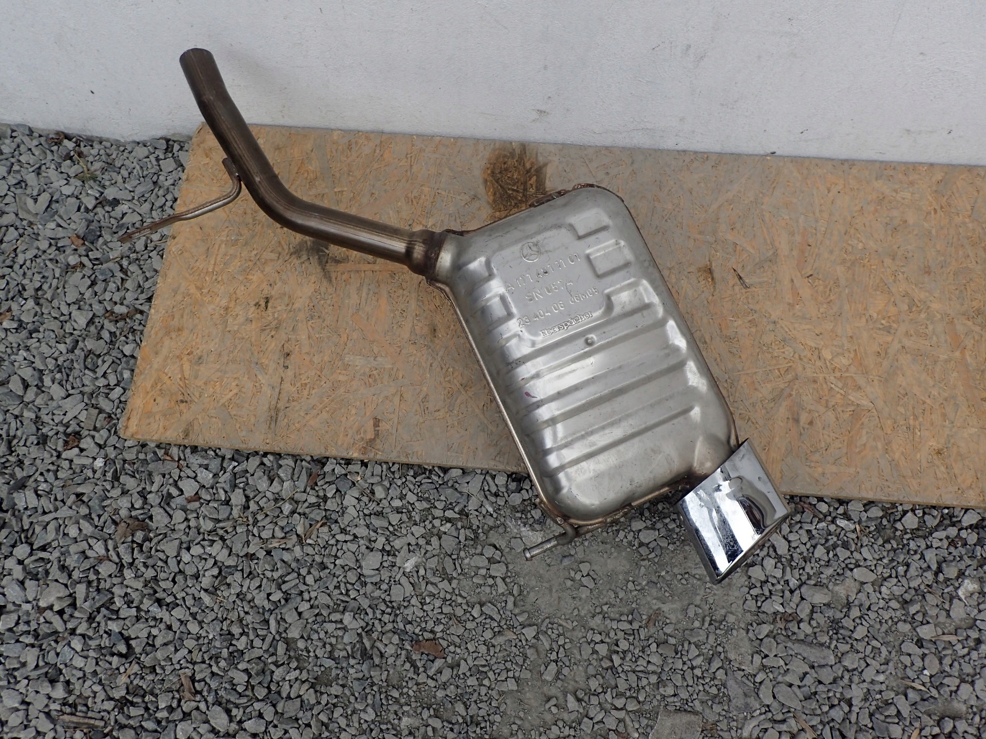 exhaust silencer left MERCEDES SLK 171 2004