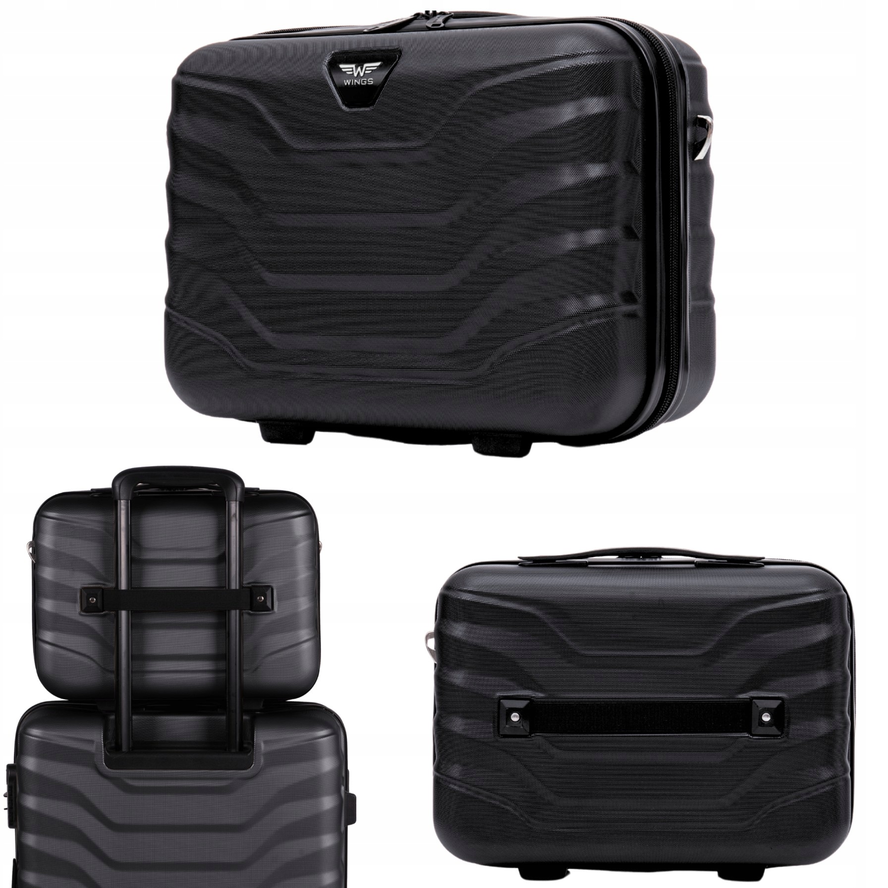 Kufřík kufřík Wings 36x28x16 15L polykarbonát 100% tvrdá kosmetická taška