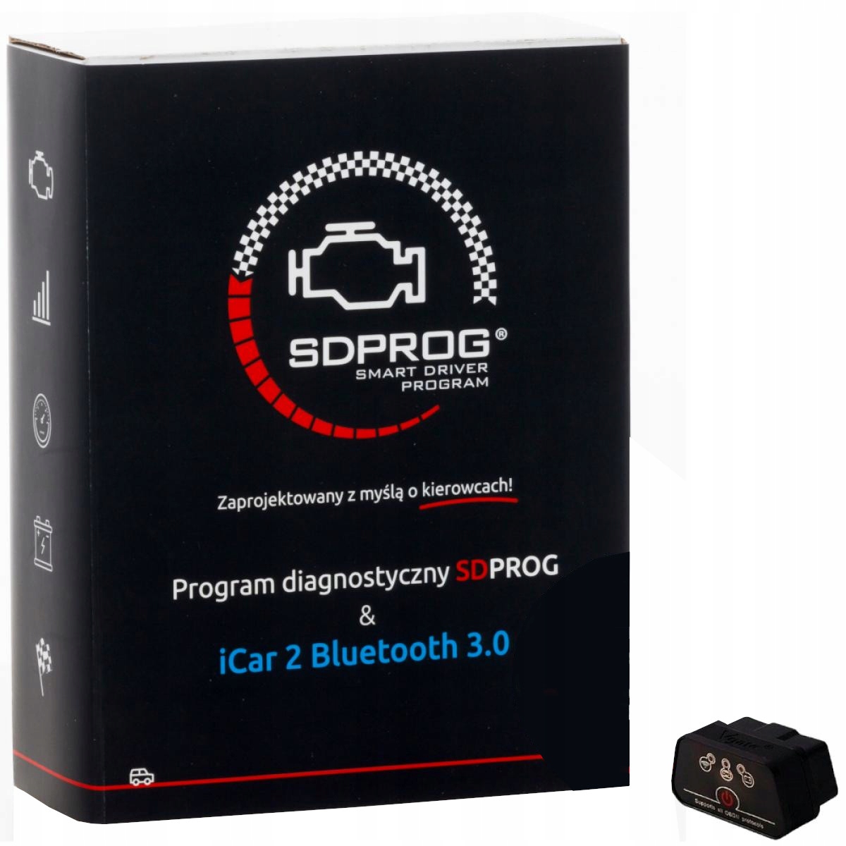 Zestaw diagnostyczny SDPROG VGATE ICAR 2 BT 3.0 INTERFEJS OBD2 ELM327