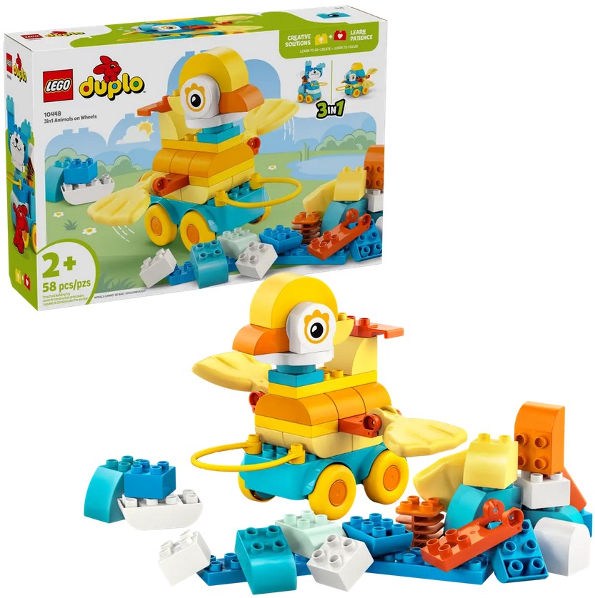 Lego Duplo 10448 Zvířátka na kolečkách 3v1
